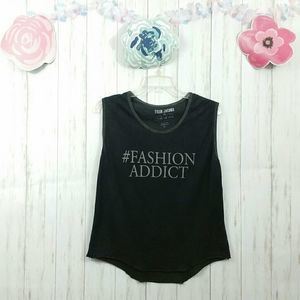 Tyler Jacobs x Feel The Piece Hashtag Fashion Addict Muscle Tank Top Sz …